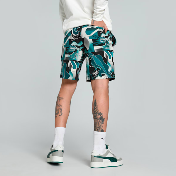 BRAND LOVE Men's Printed 8" Shorts, PUMA Black, extralarge-IND